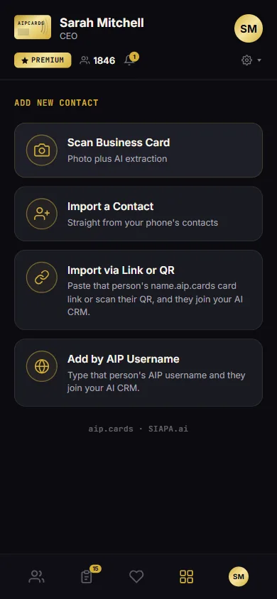 AIP Cards CRM IA